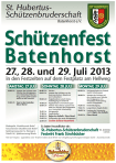 Schützenfest Plakat 2013 groß